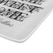 Home Sweet Home-gepersonaliseerde glazen snijboard Snijplank (Hoek)