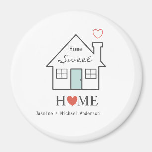Home Sweet Home gepersonaliseerde Magnet
