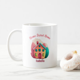 "Home Sweet Home" Gepersonaliseerde nieuwe huiseig Koffiemok
