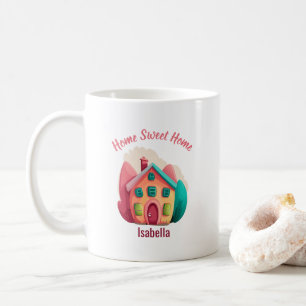 "Home Sweet Home" Gepersonaliseerde nieuwe huiseig Koffiemok