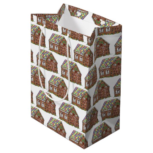 Home Sweet Home Gingerbrood House Holiday Medium Cadeauzakje (Achterkant Gekanteld)