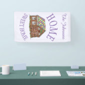 Home Sweet Home Gingerbrood House Holiday Spandoek (Beurs)