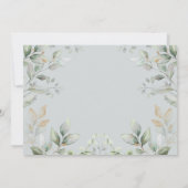 Home Sweet Home Greenery Gold Housewarming Party Kaart (Achterkant)