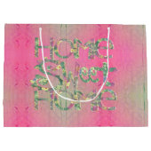 "Home Sweet Home" Handgemaakte Floral Font Lrg. Groot Cadeauzakje (Achterkant)