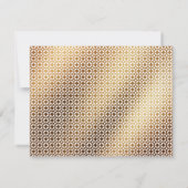 Home Sweet Home Handschrift Gouden Patroon Kaart (Achterkant)