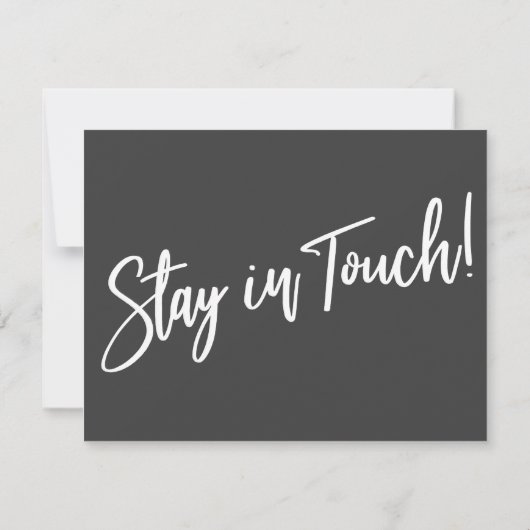 Home Sweet Home Handschrift Grijze Aankondiging (Achterkant)