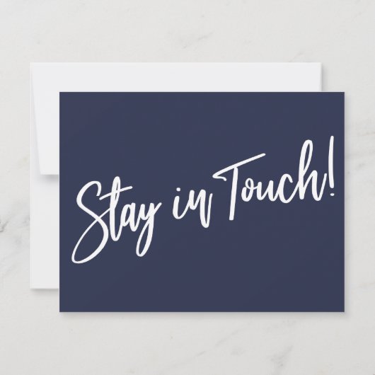 Home Sweet Home Handschrift Marine Aankondiging (Achterkant)