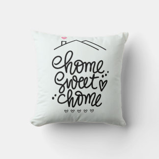 Home Sweet Home – Handwritten Pillow Design Kussen