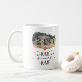 Home Sweet Home Harten Huis Bloemen Koffiemok