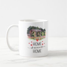 Home Sweet Home Harten Huis Bloemen Koffiemok