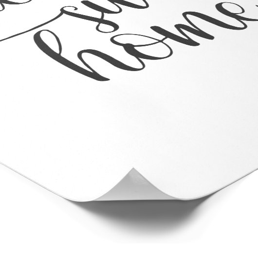 Home Sweet Home, Home-decor afdrukken Poster (Hoek)