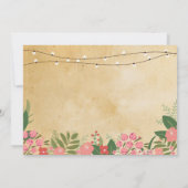 Home Sweet Home Housewarming  Floral Invite Kaart (Achterkant)