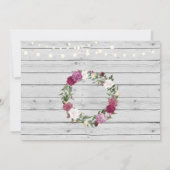 Home Sweet Home Housewarming Floral Rustic Invite Kaart (Achterkant)