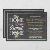 Home Sweet Home Housewarming New Home Uitnodiging (Voorkant / Achterkant)