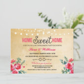 Home Sweet Home Housewarming New Home Uitnodiging (Staand voorkant)