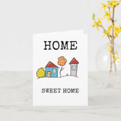 Home Sweet Home, Housewarming, Nieuwe Home Kaart (Gele Bloem)