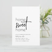 Home Sweet Home Housewarming Party Uitnodigen Kaart (Staand voorkant)