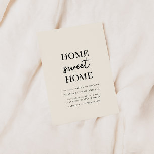 Home Sweet Home Housewarming Party Uitnodigen Kaart