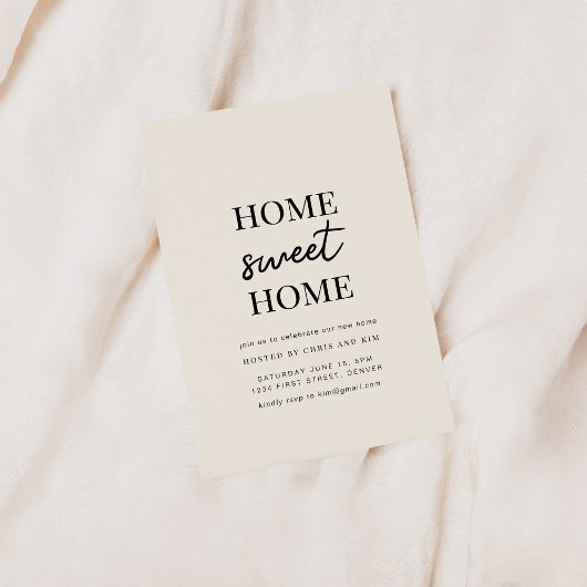 Home Sweet Home Housewarming Party Uitnodigen Kaart