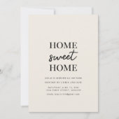Home Sweet Home Housewarming Party Uitnodigen Kaart (Voorkant)