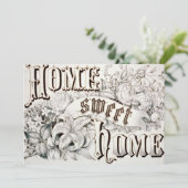 Home Sweet Home Housewarming Uitnodiging (Staand voorkant)