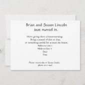 Home Sweet Home Housewarming Uitnodiging (Achterkant)