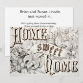 Home Sweet Home Housewarming Uitnodiging (Voorkant / Achterkant)