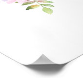 Home Sweet Home in a flower wreath calligraphy Poster (Hoek)