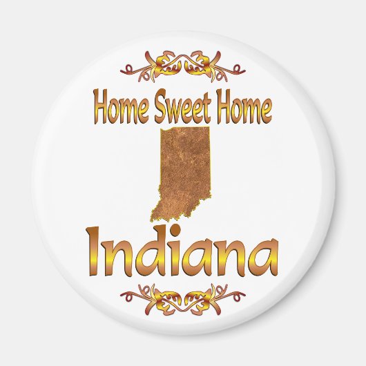Home Sweet Home Indiana Magneet (Voorkant)