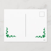 Home Sweet Home Irish Shamrock Clover Briefkaart (Achterkant)