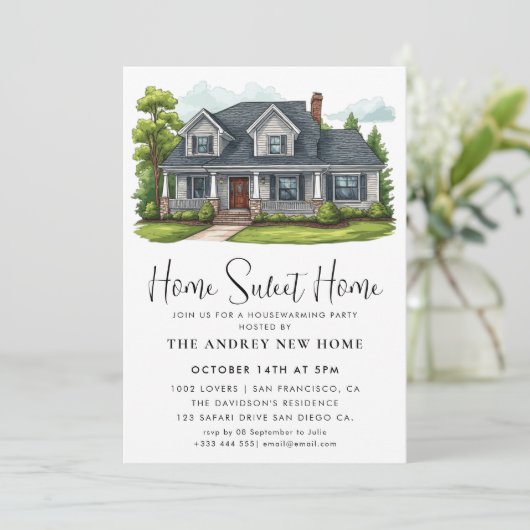 Home Sweet Home Kaart (Staand voorkant)