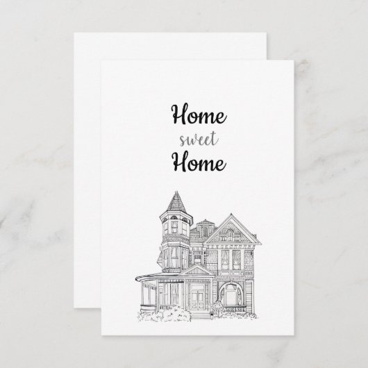 Home Sweet Home Kaart (Voorkant / Achterkant)
