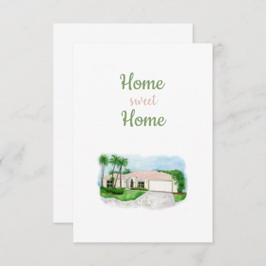 Home Sweet Home Kaart (Voorkant / Achterkant)