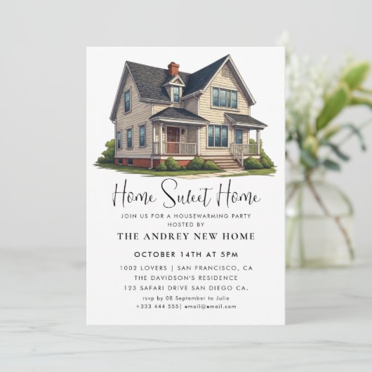 Home Sweet Home Kaart (Staand voorkant)