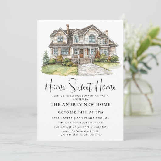 Home Sweet Home Kaart (Staand voorkant)