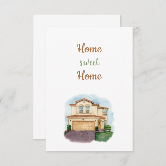 Home Sweet Home Kaart (Voorkant / Achterkant)