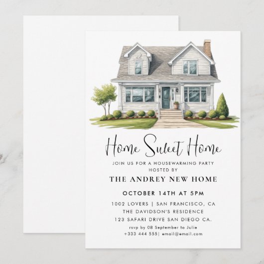 Home Sweet Home Kaart (Voorkant / Achterkant)