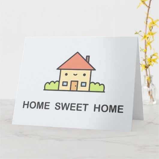 Home Sweet Home Kaart (Gele Bloem)