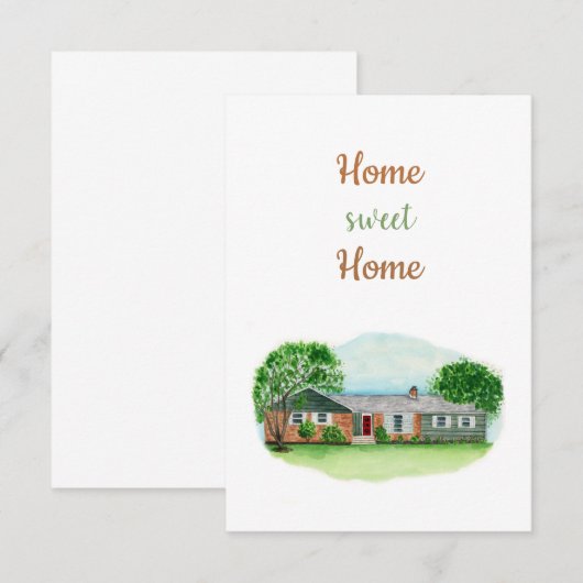 Home Sweet Home Kaart (Voorkant / Achterkant)