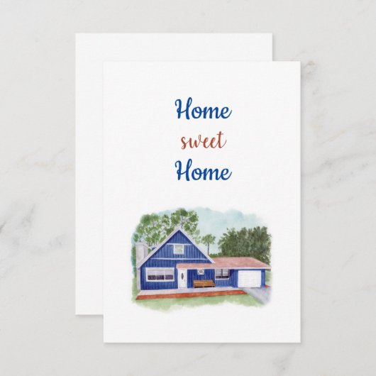 Home Sweet Home Kaart (Voorkant / Achterkant)