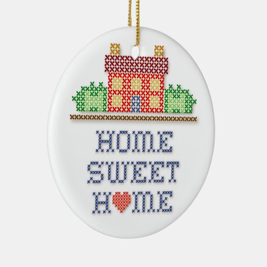 Home Sweet Home Keramisch Ornament (Rechts)
