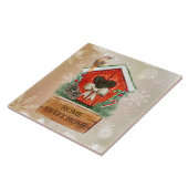 Home Sweet Home-kerstfeesthuis Tegeltje (Zijkant)