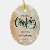 Home Sweet Home Kersthuis Keramisch Ornament (Achterkant)