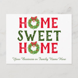 Home Sweet Home Kerstmis met Briefkaart voor feest