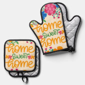 Home Sweet Home, Keukencadeau Ovenwant & Pannenlap Set (Voorkant / Achterkant)