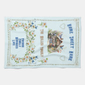 Home Sweet Home Keukenhanddoek Blauw Kleurrijk (Horizontaal)