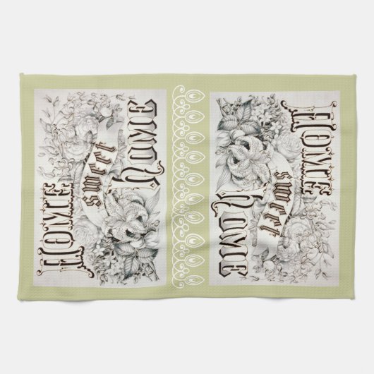 Home Sweet Home Kitchen Towel Theedoek (Horizontaal)