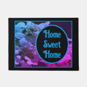 Home Sweet Home Lacecap Hydrangea Bloemendeurmat Deurmat (Voorkant)