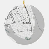 Home Sweet Home Latitude Longitude Personalized Keramisch Ornament (Achterkant)