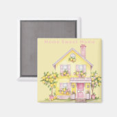 Home Sweet Home Lemon Cottage Magnet Cozy Cottage (Voorkant / Achterkant)